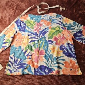 ALFRED DUNNER Colorful Floral Top